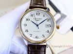 Best Quality Copy Longines Master Two Tone Automatic Watches White Face 40mm